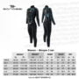 Morgan women's wetsuit size chart