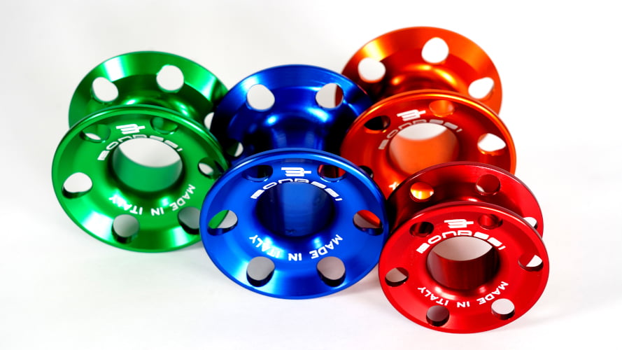 Spool-Aluminio-All-Colors.jpg Aluminum spools for fishing